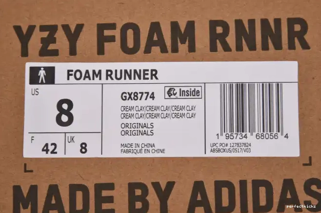 RNNR Adidas MX Clay Cream GX8774 Foam Yeezy 0508